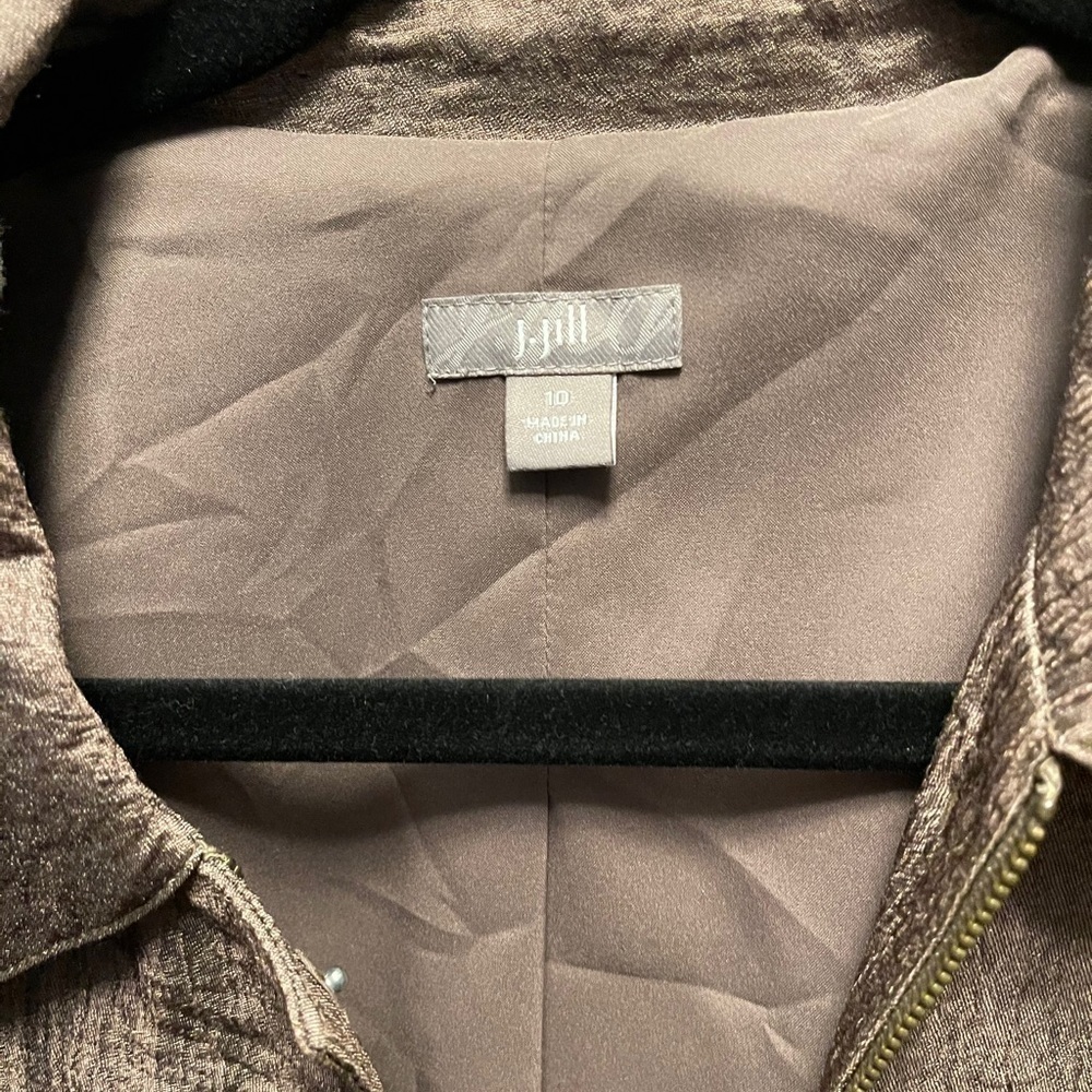 Metallic collared jacket - image 3